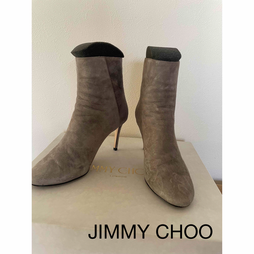 ショートブーツ ブーツ JIMMY CHOO ジミーチュウ スエード生地 秋 冬