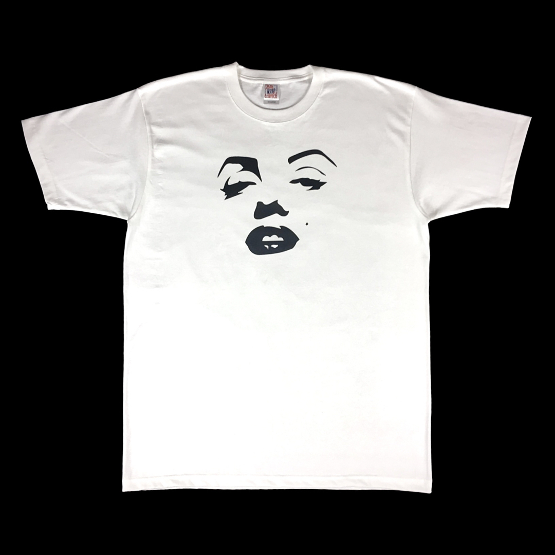 新品 マリリンモンロー 顔フェイス パーツ シンプル アート 白 ビッグTシャツ メンズのトップス(Tシャツ/カットソー(半袖/袖なし))の商品写真