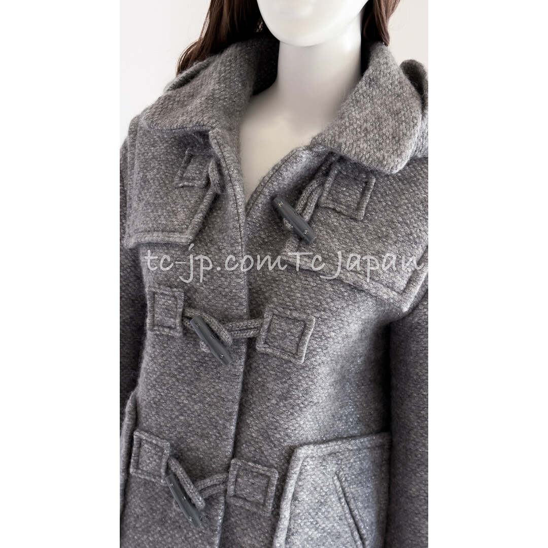 CHANEL - シャネル コート CHANEL 2021 超美品 93万 グレー シルバー CHANEL - シャネル コート CHANEL 2021 超美品 93万 グレー シルバー