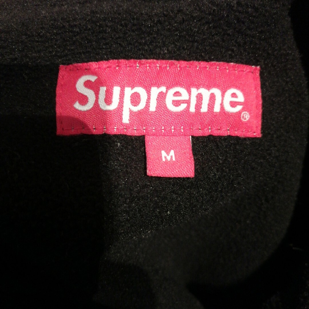 【即完売　初期14aw　縦ロゴ】Supreme 　logo  フリースジャケット