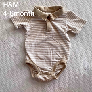 エイチアンドエム(H&M)のH&M ベビー  半袖　ロンパース  襟付き(ロンパース)