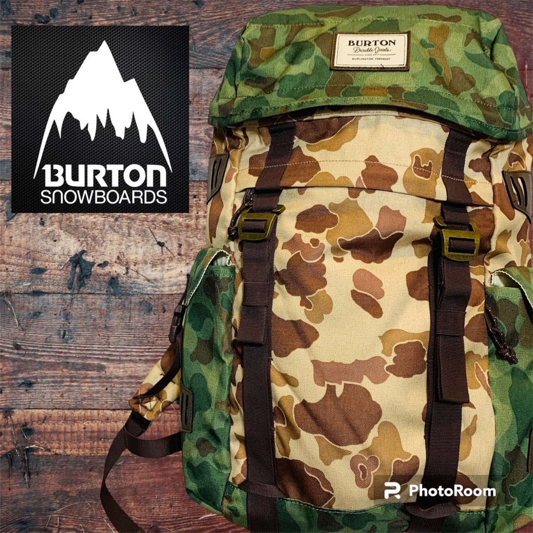 BURTON デイバック　迷彩　カモフラージュ　リュックサック　2トーンカラー | フリマアプリ ラクマ