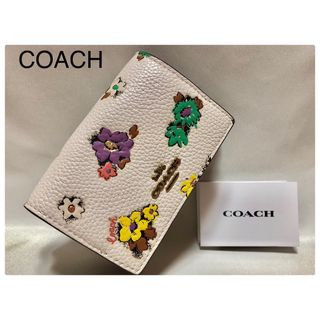 コーチ(COACH)の美品　COACH コーチ  三つ折ミニ財布 コンパクト財布(財布)