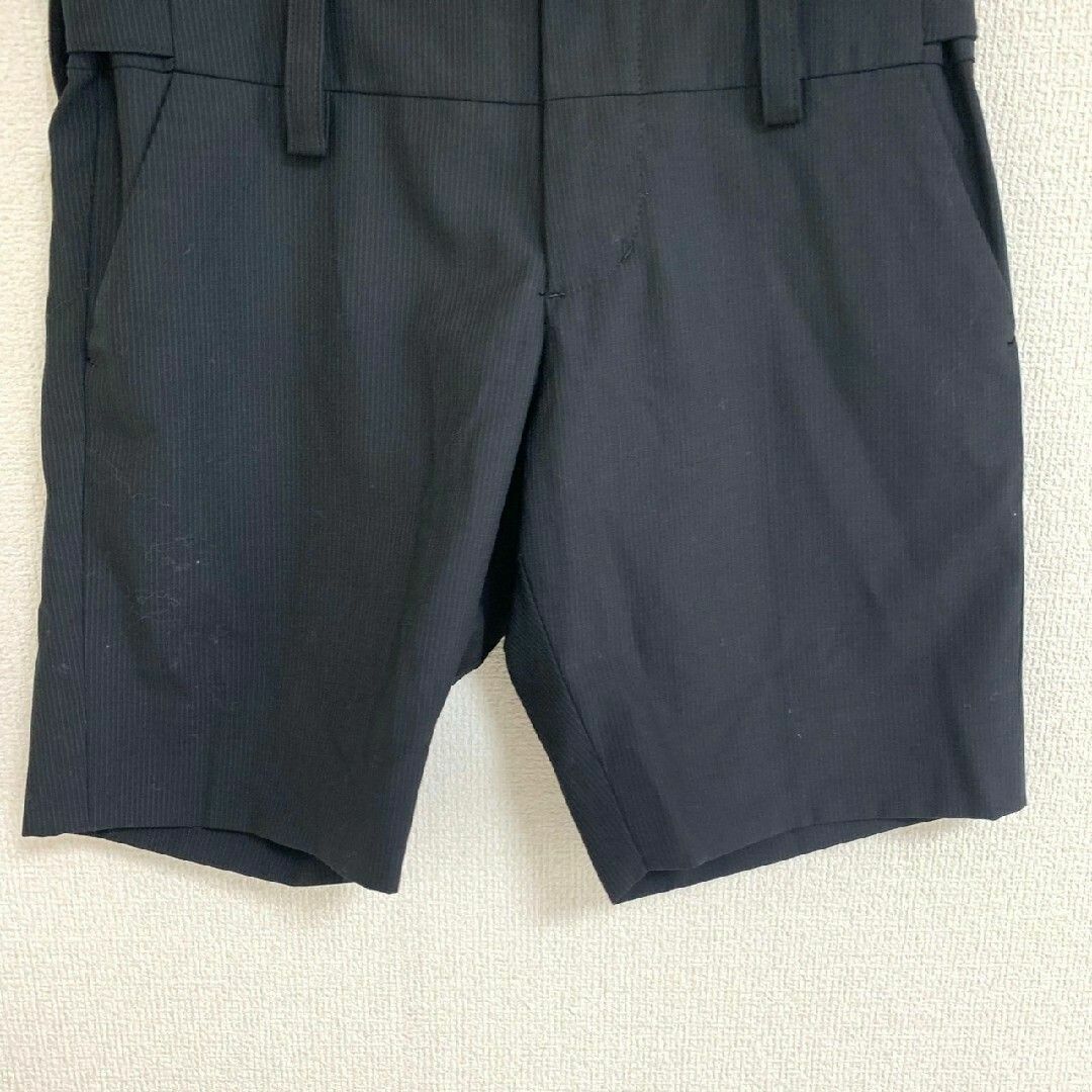 ships シップス ハーフパンツ シャドーストライプ きれいめ ブラック S 4