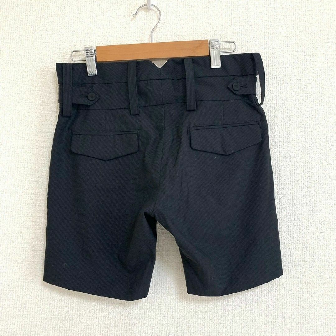 ships シップス ハーフパンツ シャドーストライプ きれいめ ブラック S 5