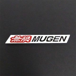 ホンダ(ホンダ)の無限 MUGEN 　エンブレムプレート　Aタイプ　Red & Black 1枚(車外アクセサリ)