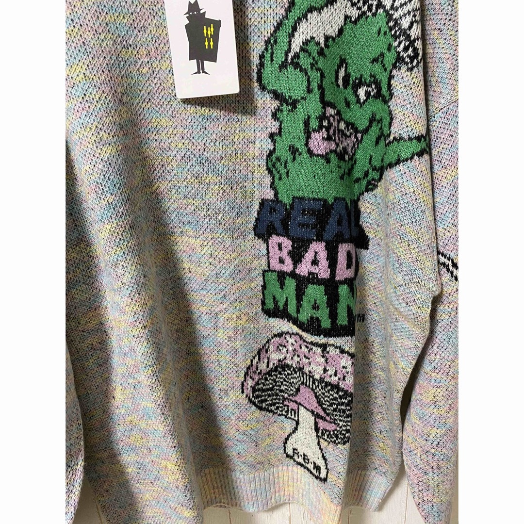 Real Bad Man Graphics Sweater セーター　Lサイズ メンズのトップス(ニット/セーター)の商品写真