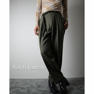 ラルフローレン(Ralph Lauren)の【ラルフローレン】ウィンドウペンチェック 2タック ワイド スラックス W36(スラックス)