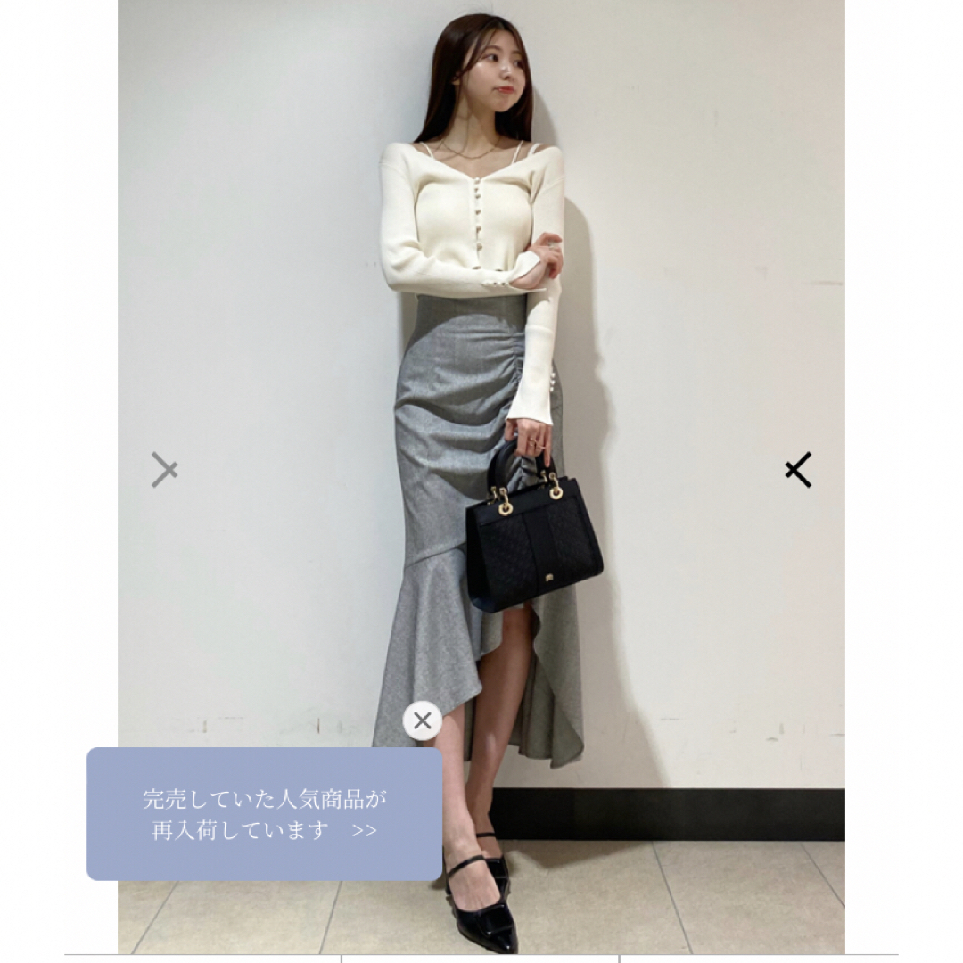 SNIDEL/スナイデル カーデ&カップインキャミセット