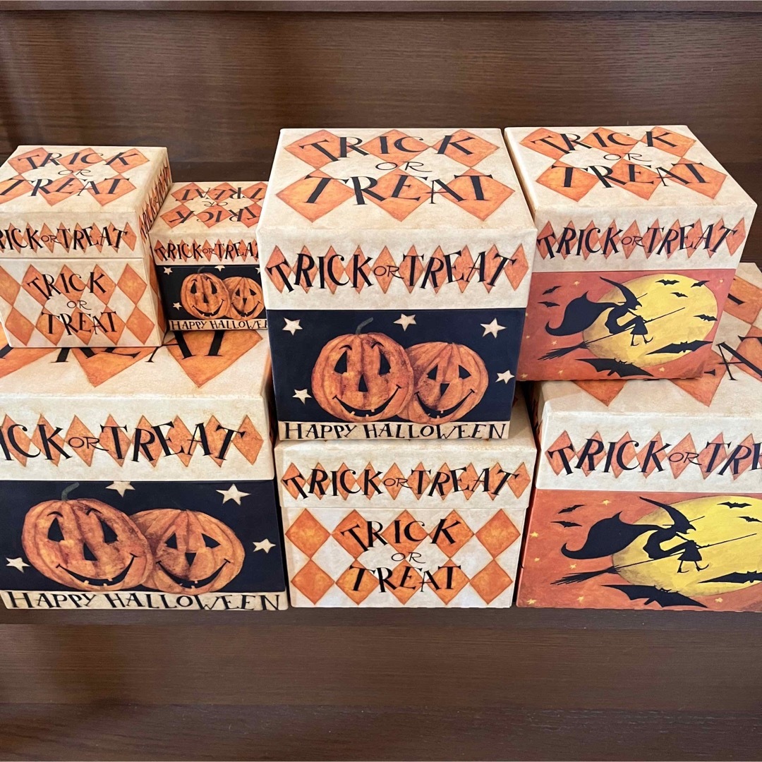 インテリア/住まい/日用品【レア美品】ハロウィンデコレーションBOX 7個セット