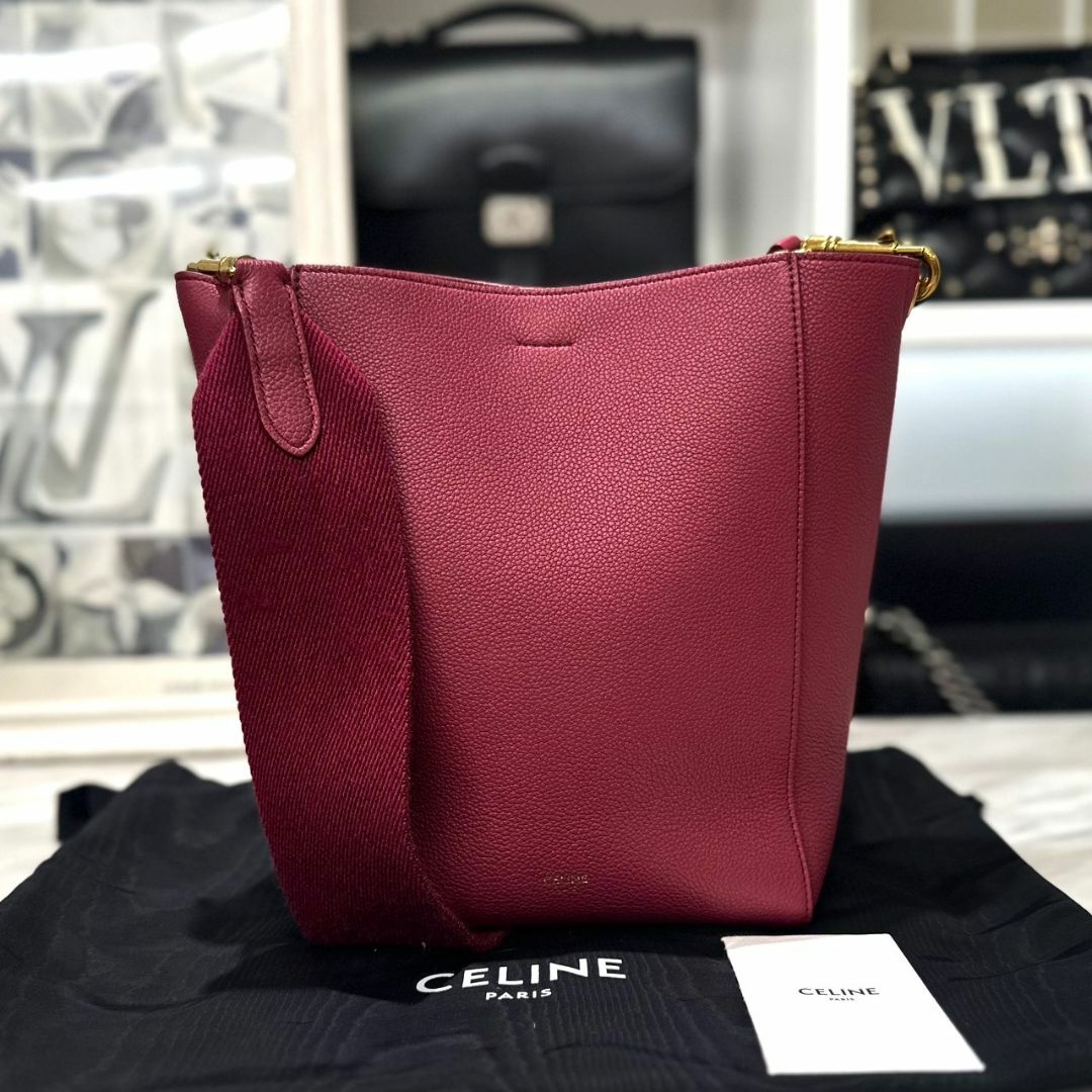 celine(セリーヌ)の美品☆　セリーヌ　サングル　バケット　スモール　ショルダーバッグ　2019年 レディースのバッグ(ショルダーバッグ)の商品写真