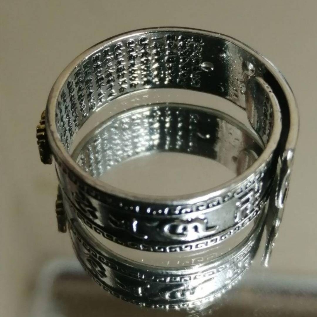 【R123】リング メンズ  アクセサリー シルバー ゴールド 指輪 24号 メンズのアクセサリー(リング(指輪))の商品写真