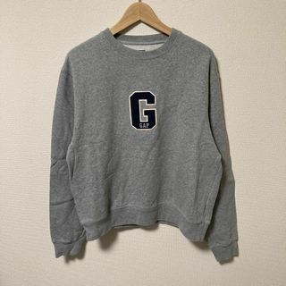 ギャップ(GAP)の00's OLD GAP スウェット オーバーサイズ　ワンポイント　グレー　古着(スウェット)