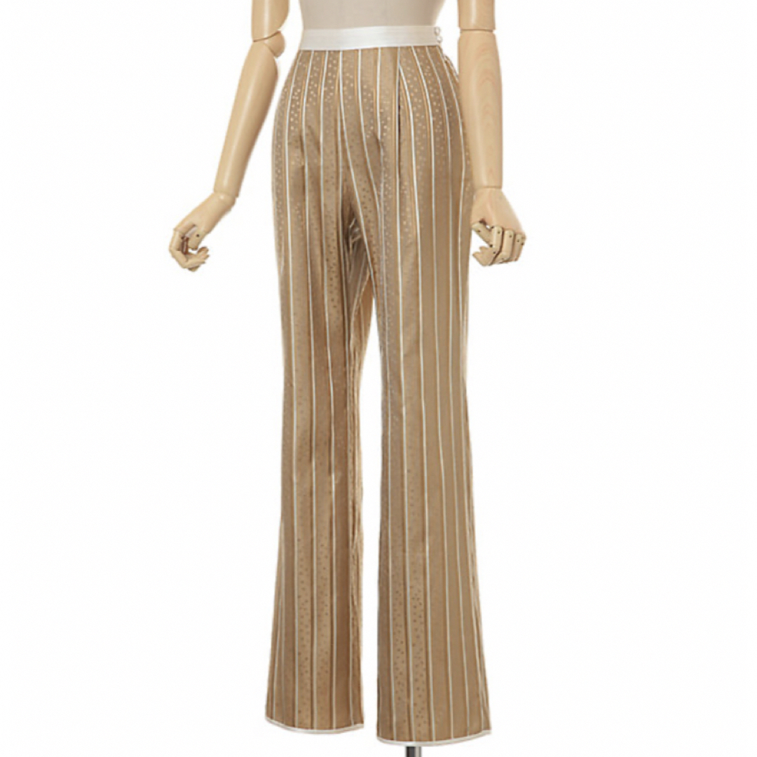 Mame / Stripe Silk Jacquard Trousers