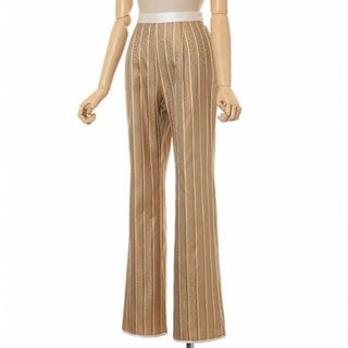 マメ(mame)のMame / Stripe Silk Jacquard Trousers(カジュアルパンツ)