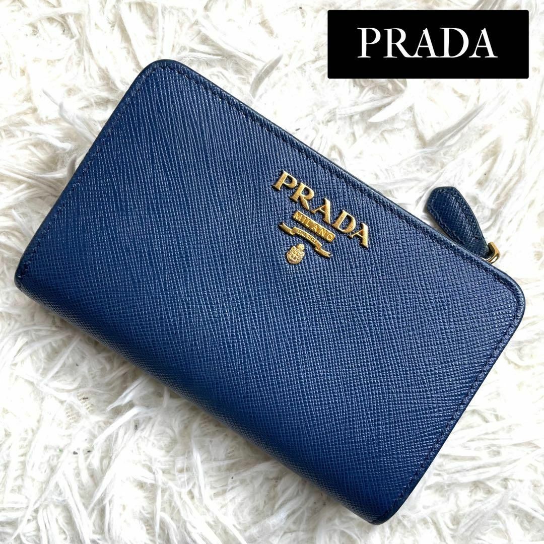 PRADA(プラダ)の⋟美品⋞ 人気品 / プラダ サフィアーノコンパクトウォレット 1ML225 レディースのファッション小物(財布)の商品写真