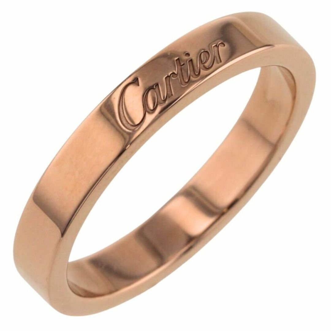 Cartier(カルティエ)のカルティエ リング 指輪 C ドゥ エングレーブド 幅約3mm B4087200 K18ピンクゴールド 10号 レディース CARTIER 【中古】 K30915602 レディースのアクセサリー(リング(指輪))の商品写真