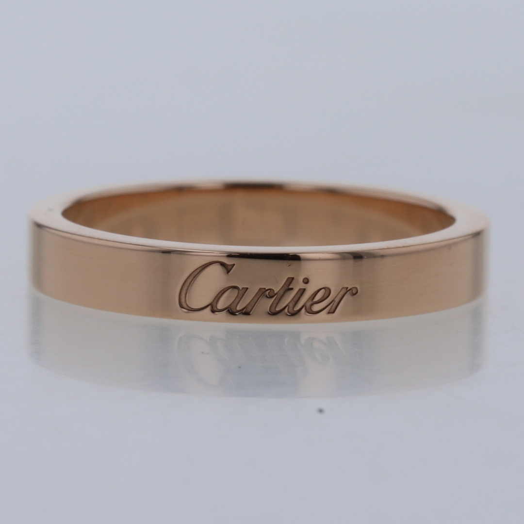 Cartier(カルティエ)のカルティエ リング 指輪 C ドゥ エングレーブド 幅約3mm B4087200 K18ピンクゴールド 10号 レディース CARTIER 【中古】 K30915602 レディースのアクセサリー(リング(指輪))の商品写真