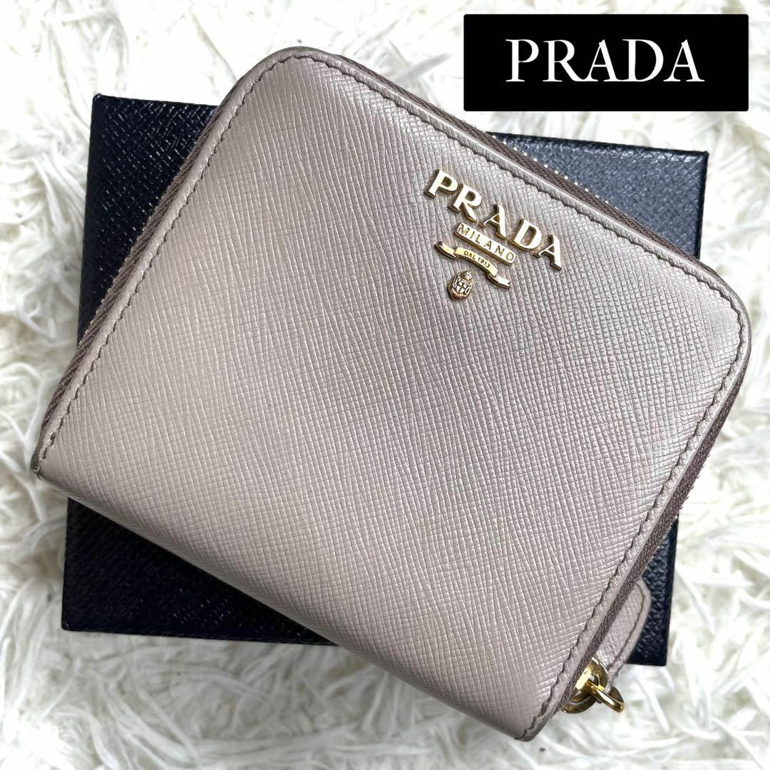 PRADA(プラダ)の⋟希少⋞ 付属品完備 / プラダ サフィアーノコンパクトウォレット 1ML522 レディースのファッション小物(財布)の商品写真