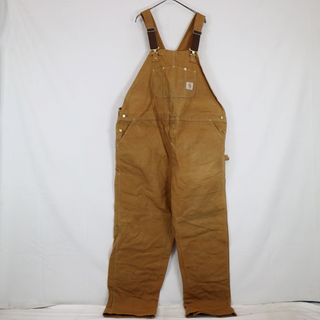 カーハート(carhartt)のSALE/ 80年代 USA製 Carhartt カーハート オーバーオール サロペット ワーク 作業着 ワークウェア キャメル (メンズ 50×34)  N8411(サロペット/オーバーオール)