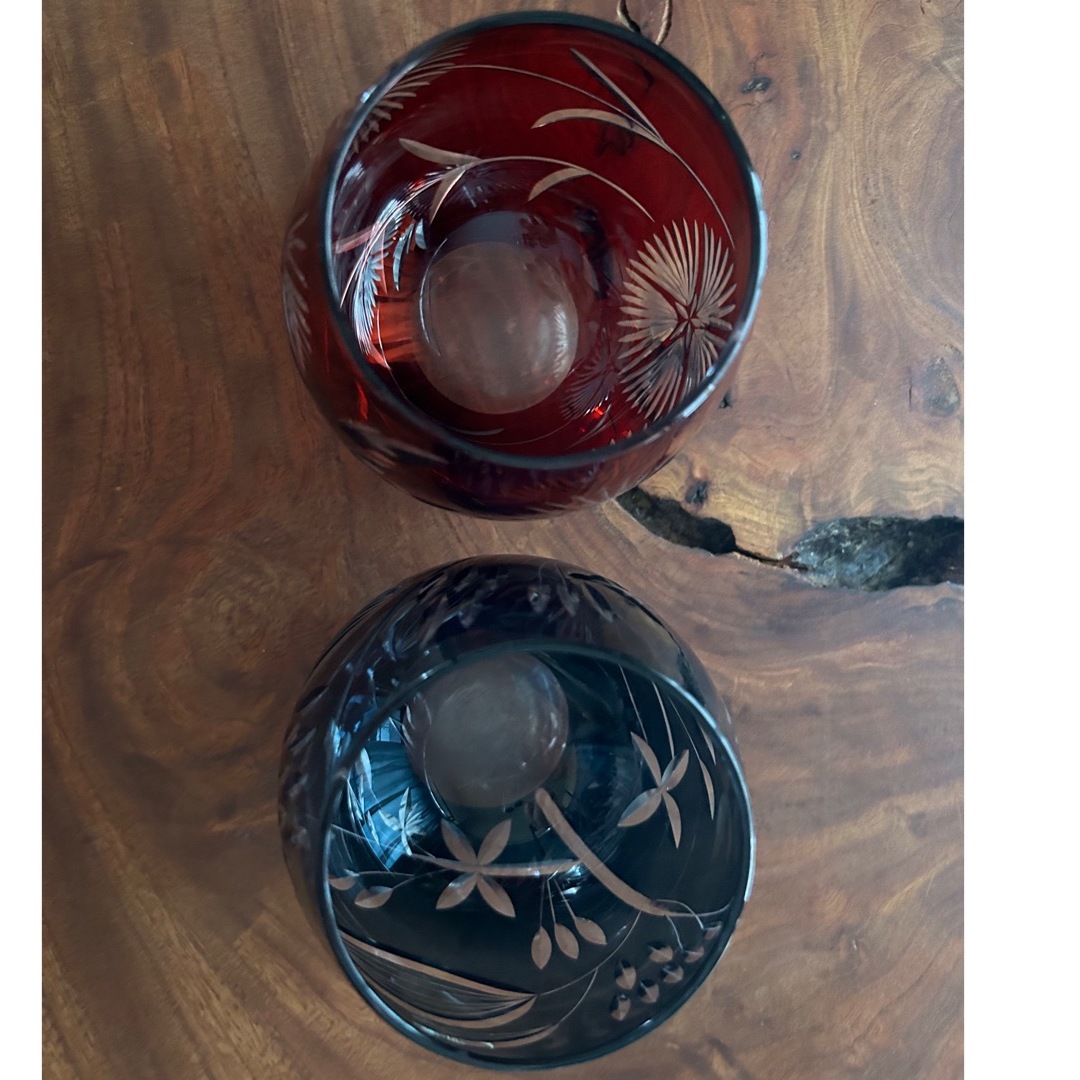 東洋佐々木ガラス(トウヨウササキガラス)の切子グラス2個セット インテリア/住まい/日用品のキッチン/食器(グラス/カップ)の商品写真