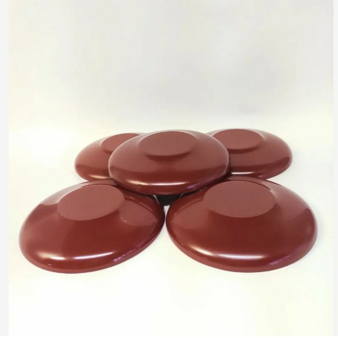 未使用 漆塗り 木製茶托 赤 美品 5客揃の通販 by oldrose's shop|ラクマ