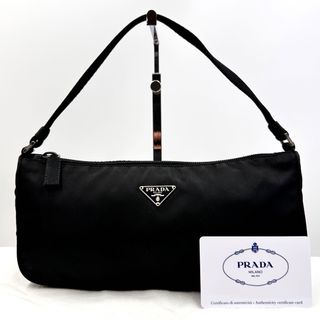 希少 プラダ アクセサリーポーチ 花柄 ナイロン ポーチ ミニバッグ 美品-