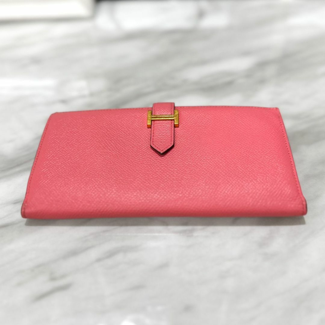 HERMES - 美品☆ エルメス ベアンスフレ エプソン 長財布 ピンク HERMES - 美品☆ エルメス ベアンスフレ エプソン 長財布 ピンク