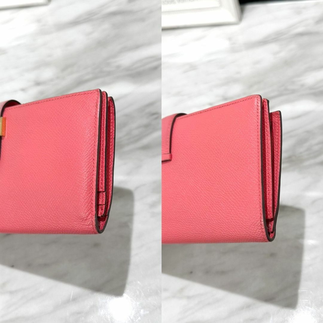 HERMES - 美品☆ エルメス ベアンスフレ エプソン 長財布 ピンク HERMES - 美品☆ エルメス ベアンスフレ エプソン 長財布 ピンク
