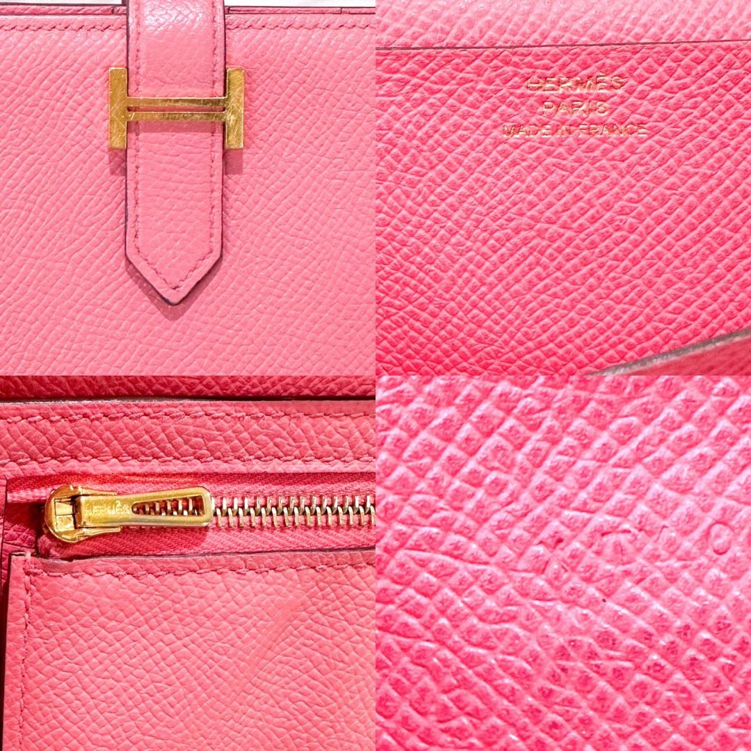 HERMES - 美品☆ エルメス ベアンスフレ エプソン 長財布 ピンク HERMES - 美品☆ エルメス ベアンスフレ エプソン 長財布 ピンク