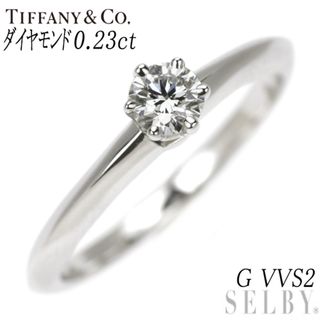 Tiffany & Co. - ティファニー Pt950 ダイヤモンド リング 0.23ct G