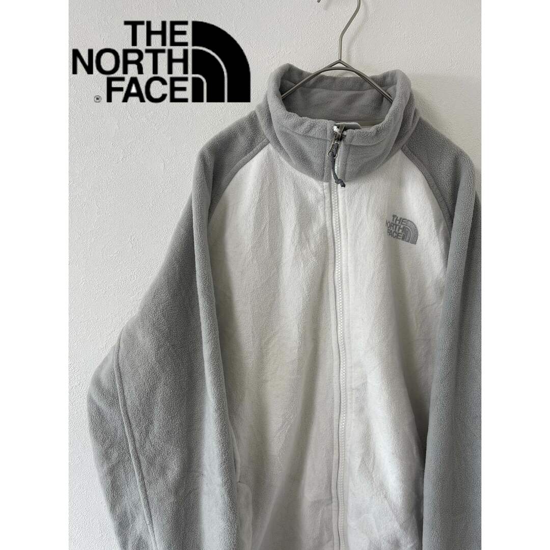 THE NORTH FACE(ザノースフェイス)のノースフェイス　XL ホワイト×グレー　90s フリース メンズのジャケット/アウター(ブルゾン)の商品写真