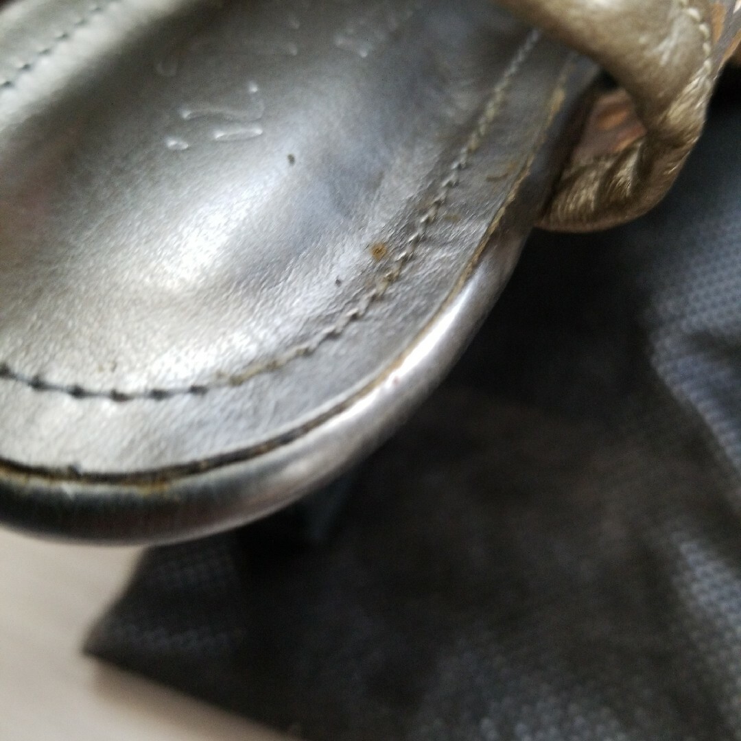 マークスリング シューズ サンダル メタリック 23cm ウエッジヒール 日本製 レディースの靴/シューズ(サンダル)の商品写真