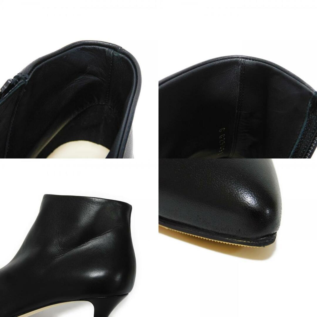 CHANEL(シャネル)のCHANEL シャネル コスチュームパール ココマーク ブーティ 37 1/2 ショート ピンヒール カーフスキン 13B アイボリー サイドジップ 24.5㎝ CCマーク ブラック ブーツ G29491 レディースの靴/シューズ(ブーツ)の商品写真
