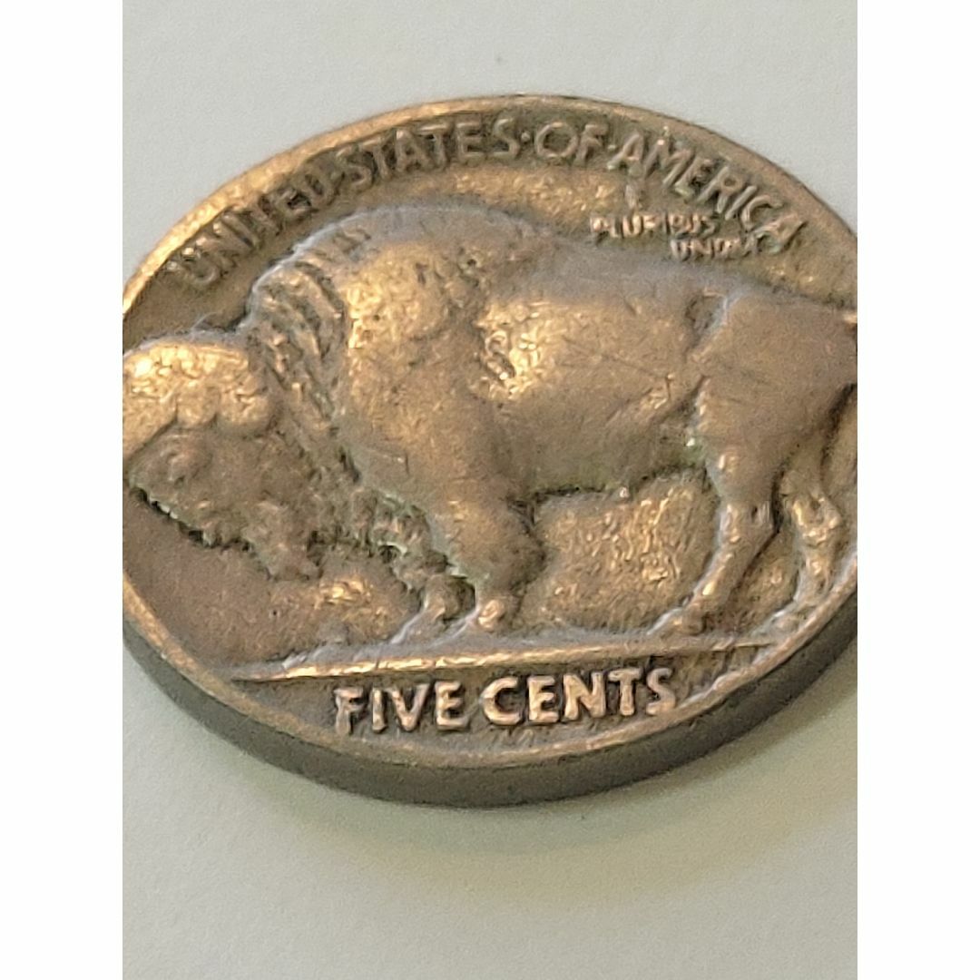 212mm量目1927年米国5セント　100年近く前のアンティーク古銭