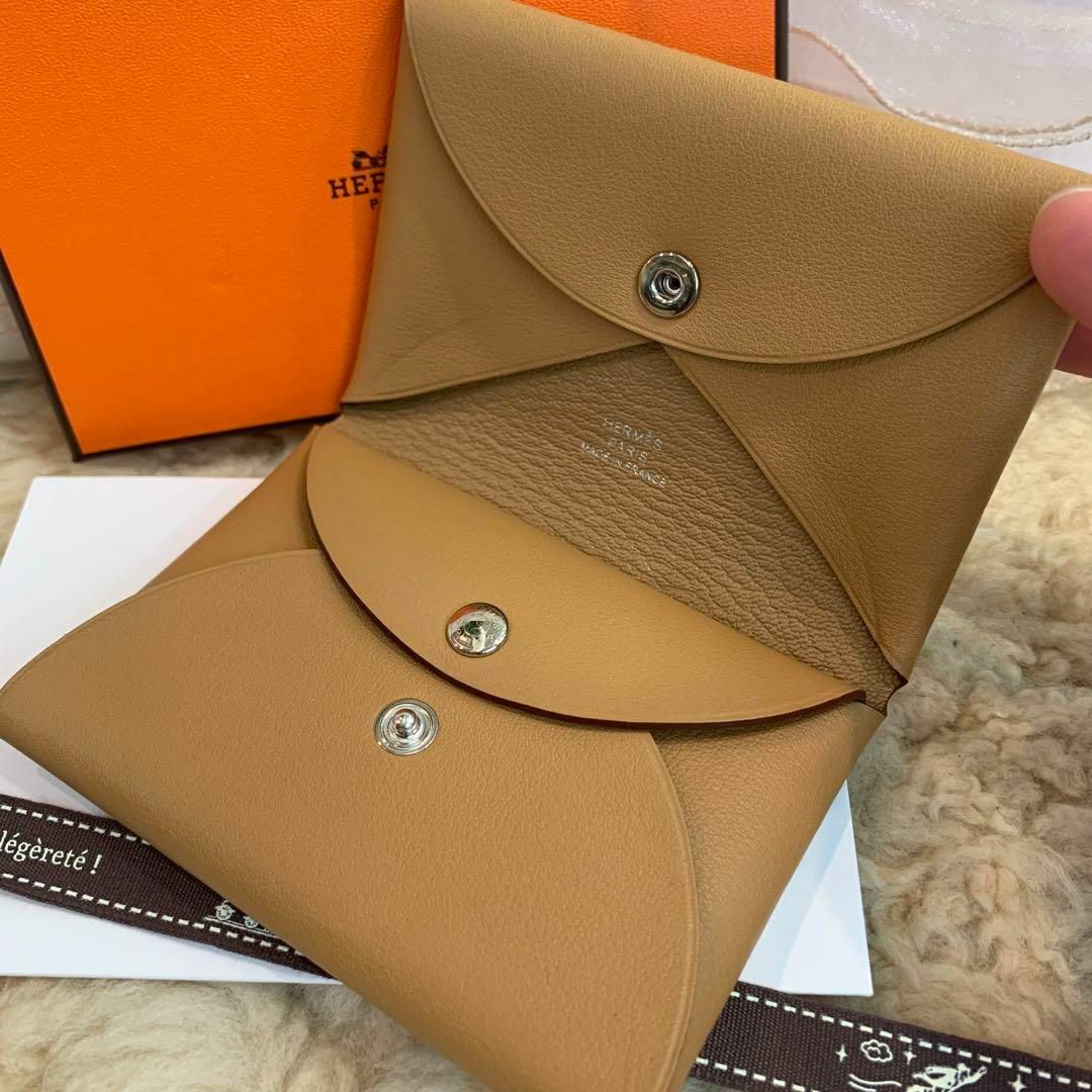 ☆レア・新品☆HERMES ガルヴィ・デュオ カードケース コインケース U刻印