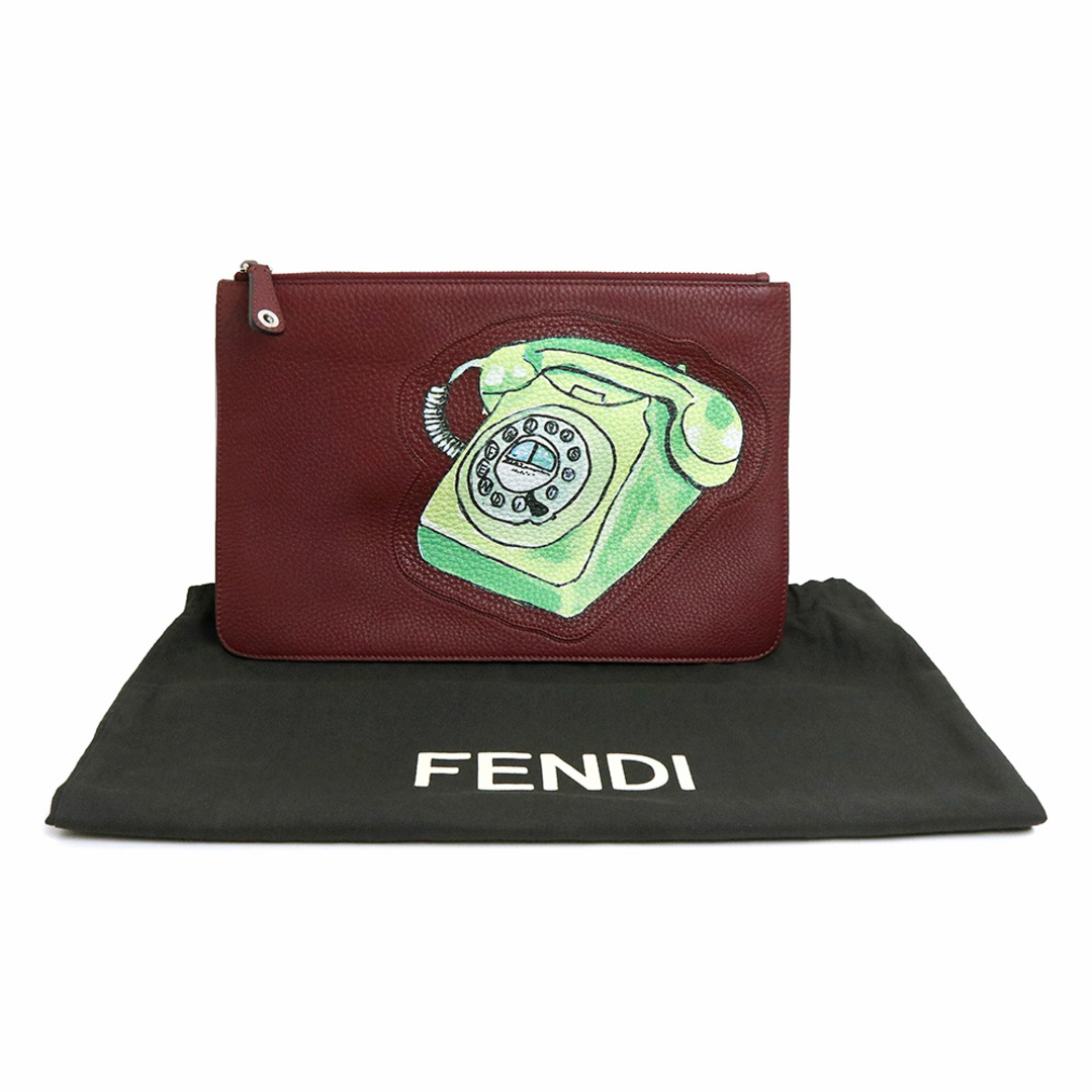 フェンディ FENDI クラッチバックフラットポーチ モンスター