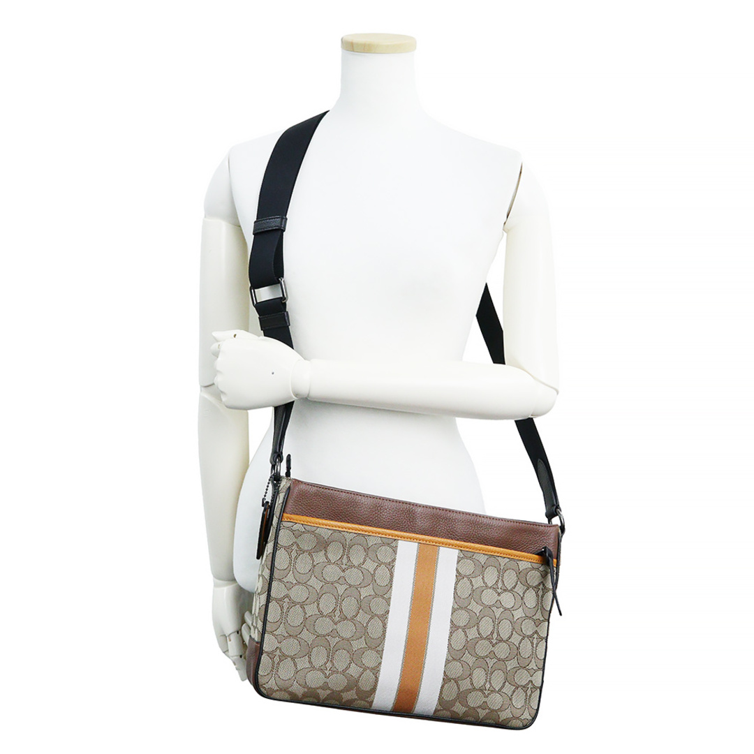 COACH - コーチ トンプソン シグネチャー ショルダーバッグ 斜め掛け