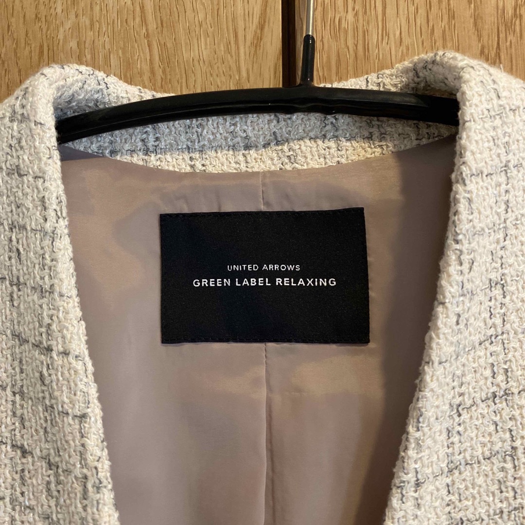 UNITED ARROWS green label relaxing(ユナイテッドアローズグリーンレーベルリラクシング)の▶︎GREEN LABEL RELAXING ツイードジャケット レディースのジャケット/アウター(ノーカラージャケット)の商品写真