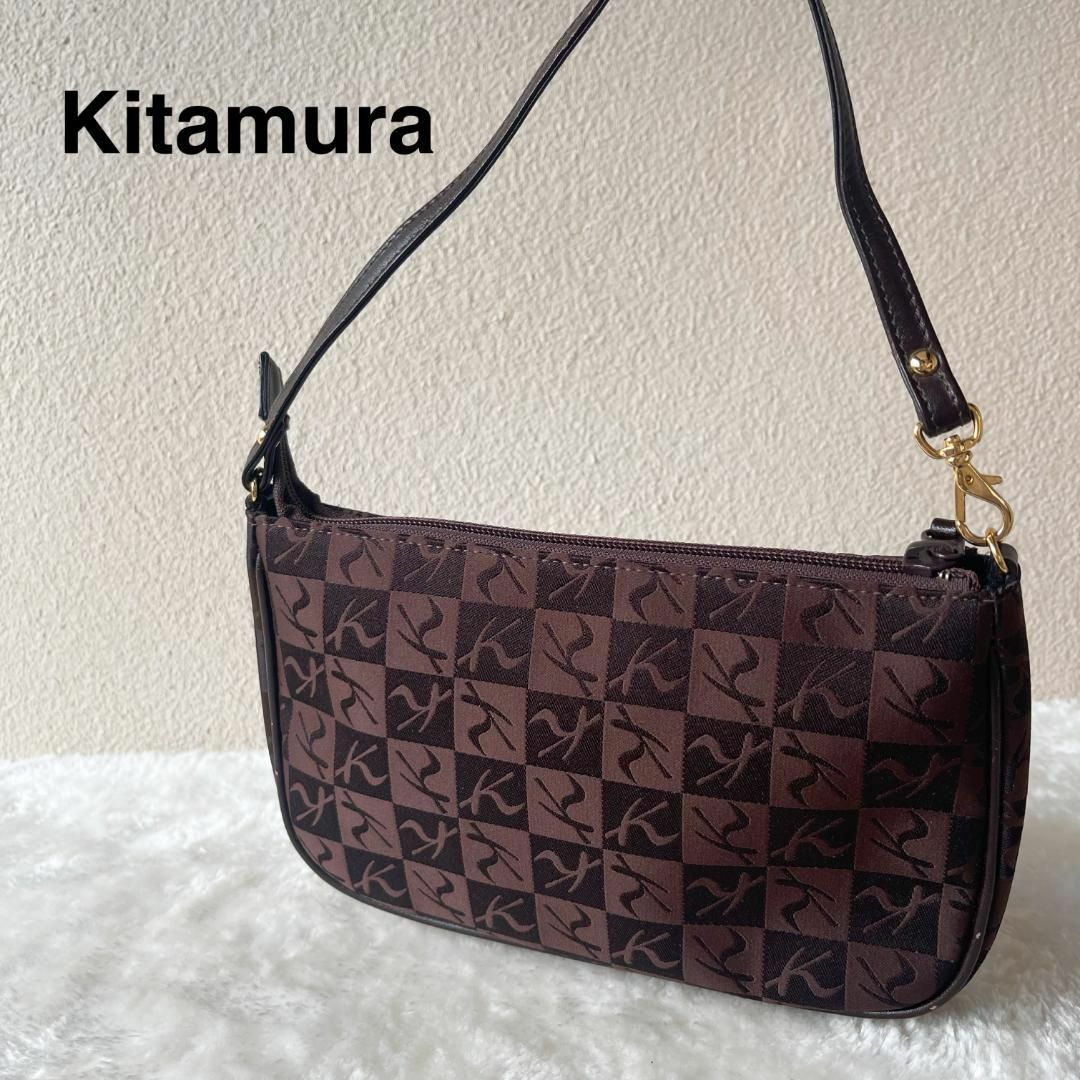 美品✨Kitamura キタムラ ハンドバッグ/トートバッグ ブラウン/茶