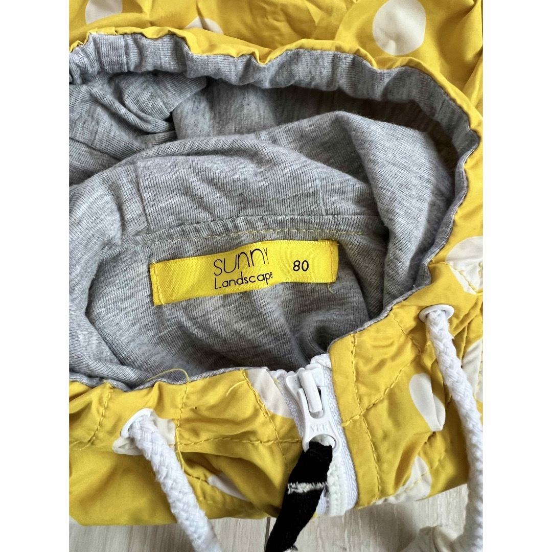 SunnyLandscape(サニーランドスケープ)のドットジャンバー キッズ/ベビー/マタニティのベビー服(~85cm)(ジャケット/コート)の商品写真