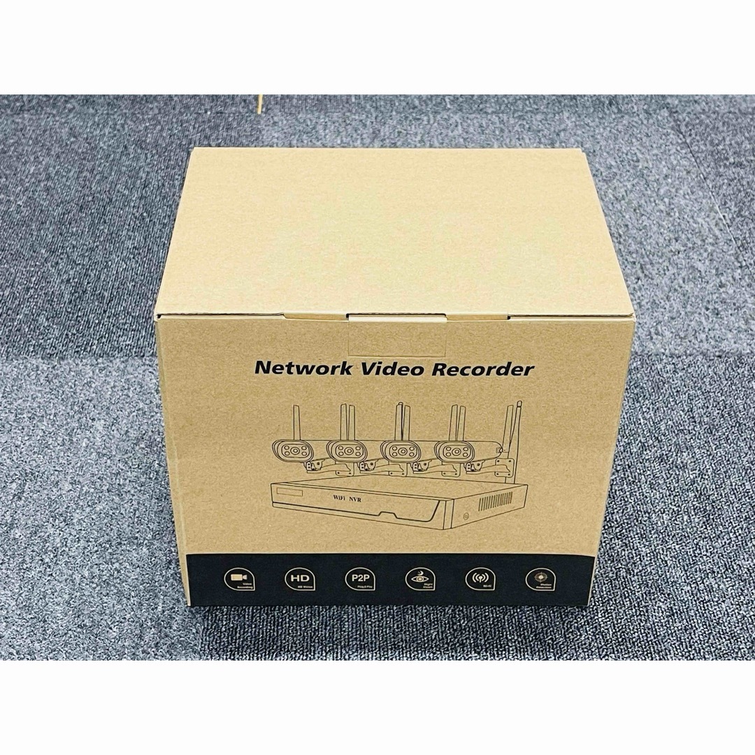 ワイヤレス防犯カメラ6台セット 10.1インチLCDモニター暗視撮影 ワイヤレス防犯カメラ6台セット 10.1インチLCDモニター暗視撮影