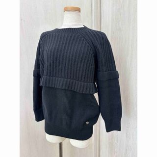 シャネル(CHANEL)のシャネル ニットセーター レイヤード 38サイズ レディース ウール カシミヤ(ニット/セーター)