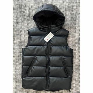 ZARA - 【送料無料・完売品・新品】ZARA フェイクレザーパフベスト S