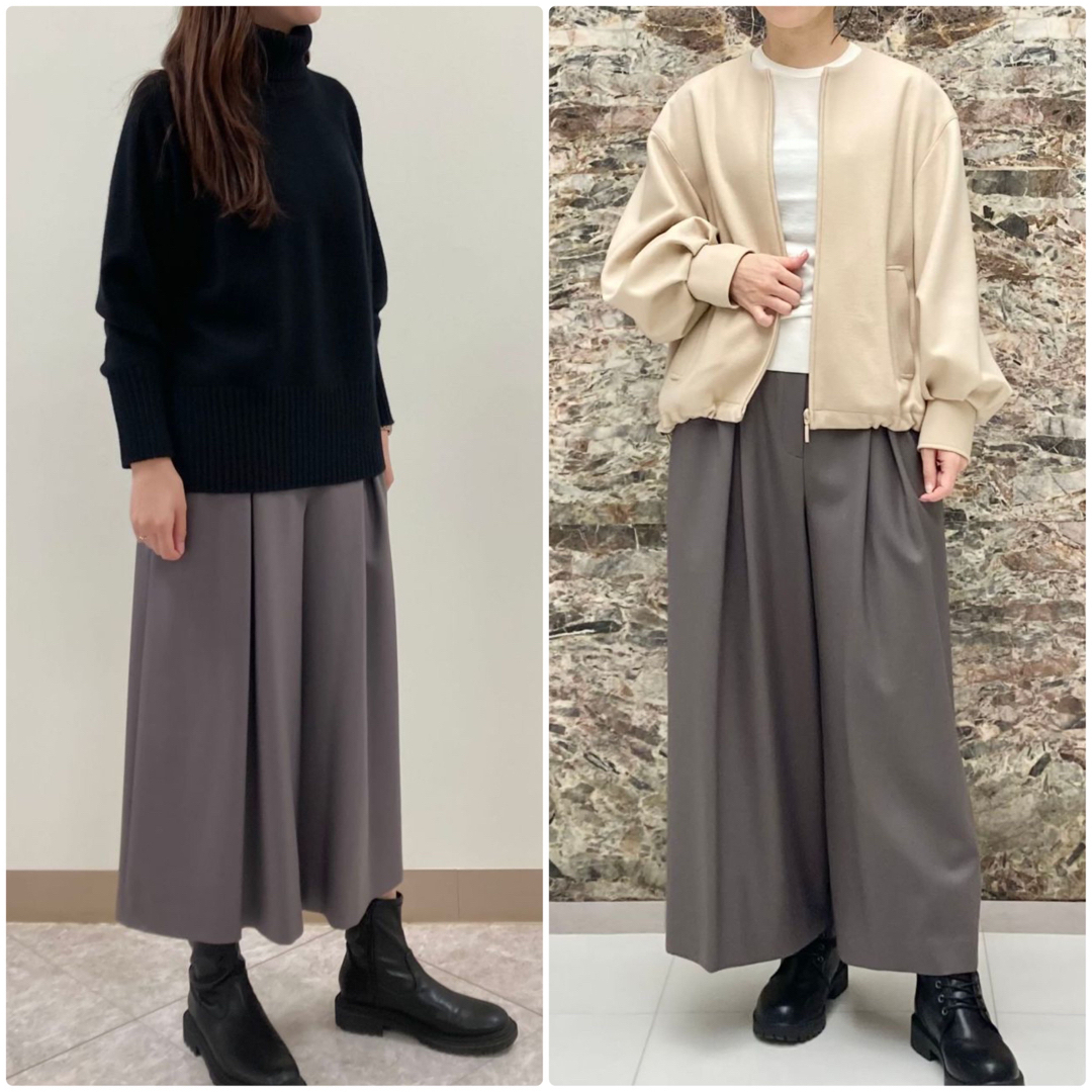 Theory luxe - theory luxe 22AW New Saxonyワイドフレアパンツ 36の