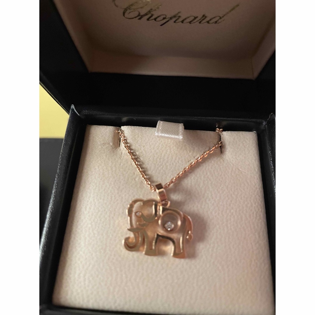 Chopard(ショパール)の更にお値下げ❗️美品❗️ショパール ハッピーダイヤモンドネックレス  ゾウ レディースのアクセサリー(ネックレス)の商品写真