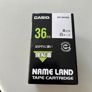 カシオ(CASIO)のCASIO  ネームランドテープ XR-36GWE 36mm(OA機器)