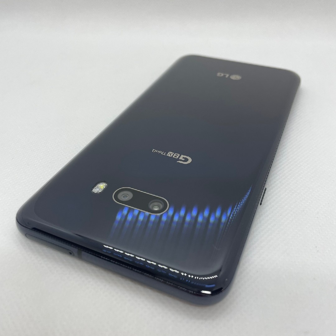 LG Electronics(エルジーエレクトロニクス)の中古スマホ LG G8X ThinQ 64GB オーロラブラック 64GB スマホ/家電/カメラのスマートフォン/携帯電話(スマートフォン本体)の商品写真