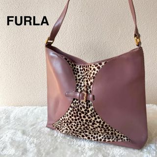 FURLA フルラ ショルダーバッグ チャーム付き 夏鞄 水色