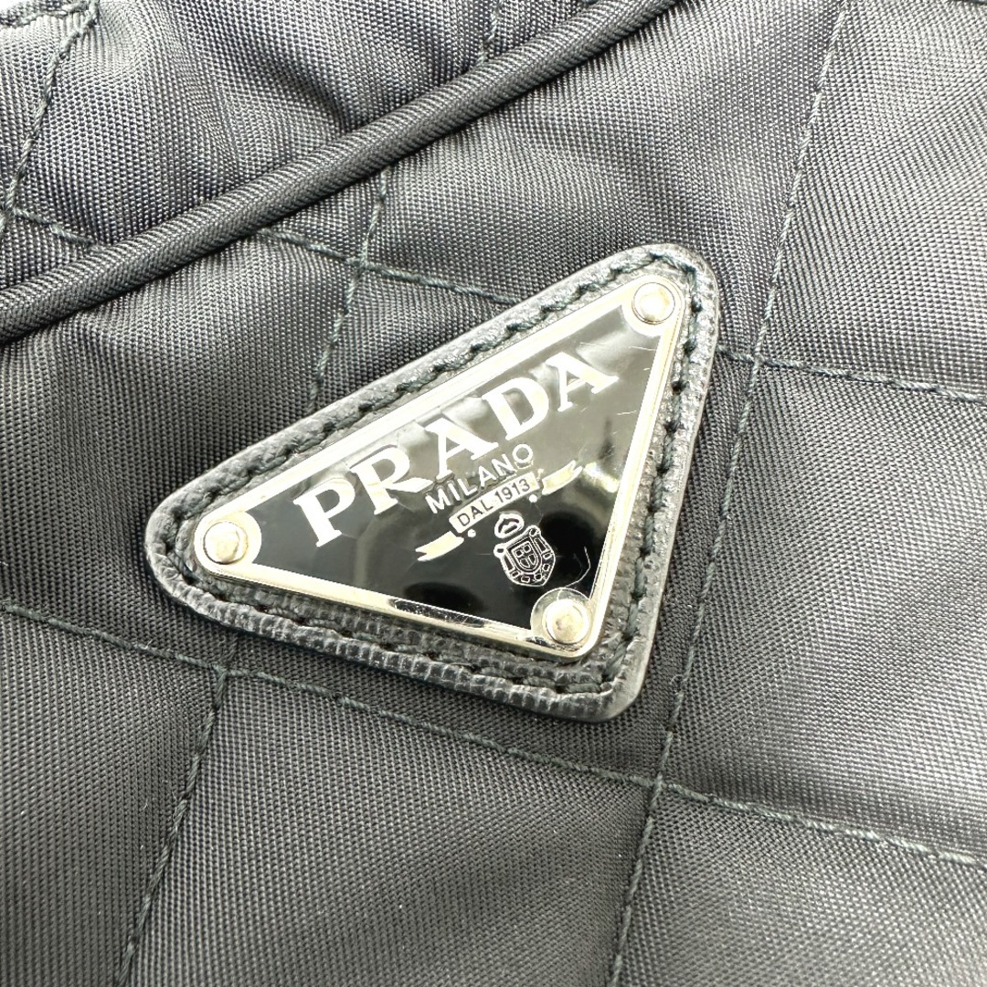 PRADA(プラダ)のプラダ PRADA 1BH910 トライアングルロゴ チェーン ハンドバッグ ナイロン ブラック レディースのバッグ(ハンドバッグ)の商品写真